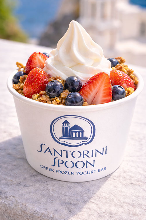 Soft Serve with Fresh Fruit Toppings